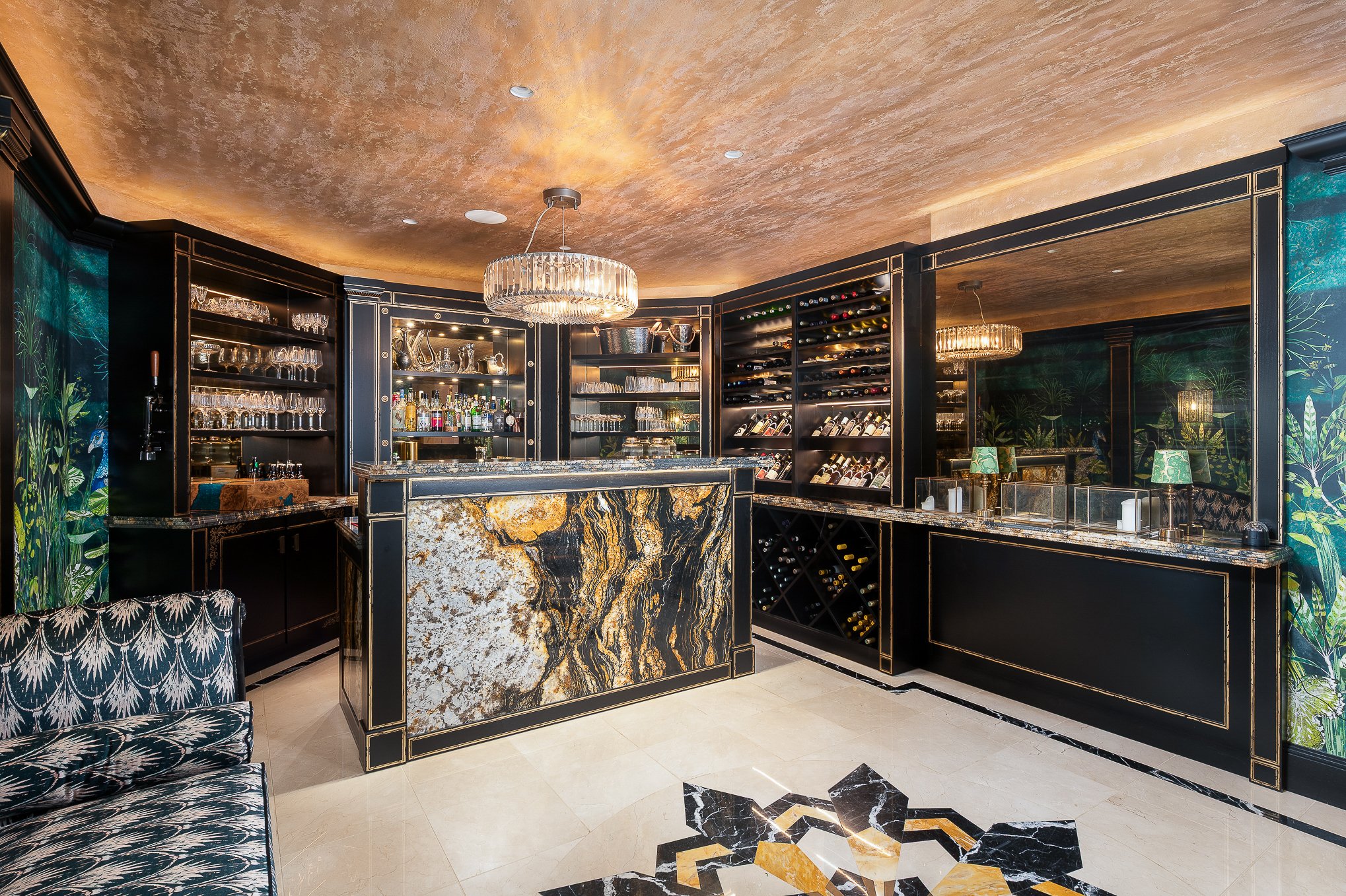 Luxury Wine Cellar — Interior HDR + Object Removal | Real Estate Photo Editing by Mast Creations